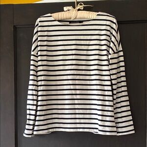 Striped Long-Sleeve French Sailor Top